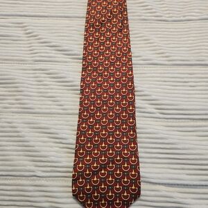 Stylish Red and Gold Men's Tie